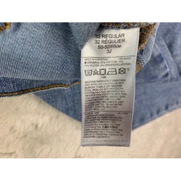 Gap Size 32 Womens Jeans Favorite Jegging Stretch Mid Rise Raw Hem Med W… - Picture 4 of 5